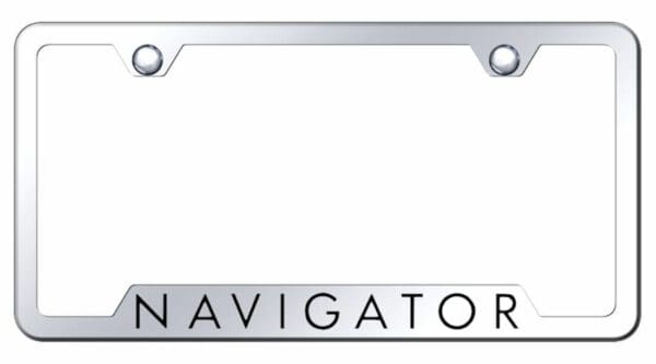 Lincoln Navigator Chrome Stainless Steel License Plate Frame - GF.NAV.EC