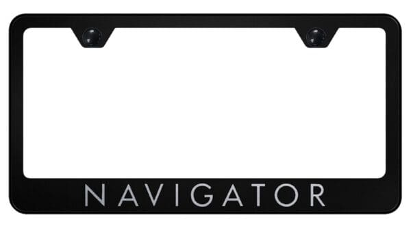 Lincoln Navigator Laser Etched Logo Stainless Steel License Plate Frame