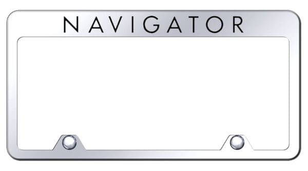 Lincoln Navigator Stainless Steel Truck License Plate Frame (Chrome)