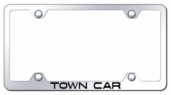 Lincoln Town Car Mirrored Chrome Stainless Steel License Plate Frame