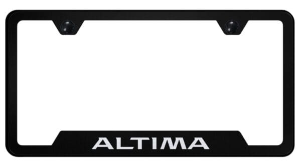Nissan Altima Laser Etched Logo Cut-Out License Plate Frame
