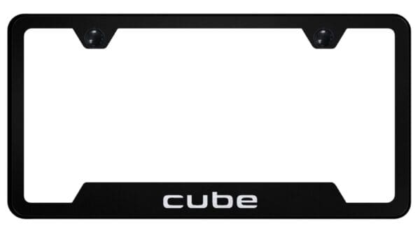 Nissan Cube Laser Etched Logo Cut-Out License Plate Frame