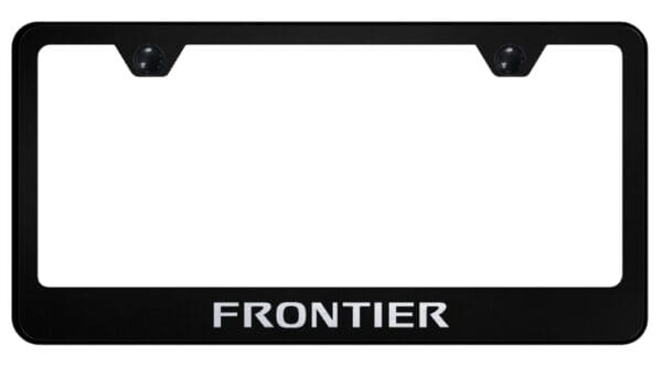 Nissan Frontier Laser Etched Logo Stainless Steel License Plate Frame