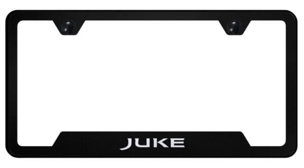 Nissan Juke Laser Etched Logo Cut-Out License Plate Frame