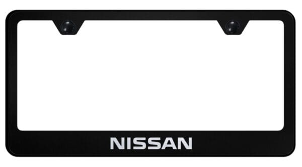 Nissan Laser Etched Logo Stainless Steel License Plate Frame