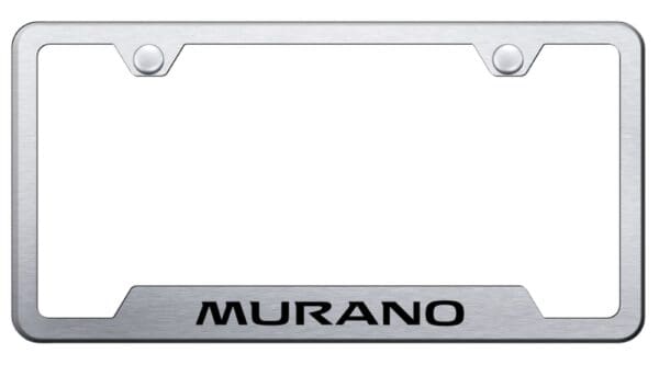 Nissan Murano Laser Etched Logo Cut-Out License Plate Frame