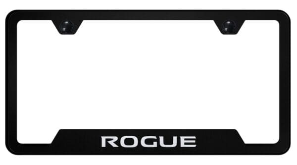 Nissan Rogue Laser Etched Logo Cut-Out License Plate Frame