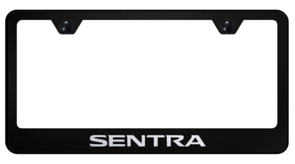 Nissan Sentra Laser Etched Logo Stainless Steel License Plate Frame