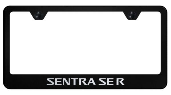 Nissan Sentra SE-R Laser Etched Logo Stainless Steel License Plate Frame