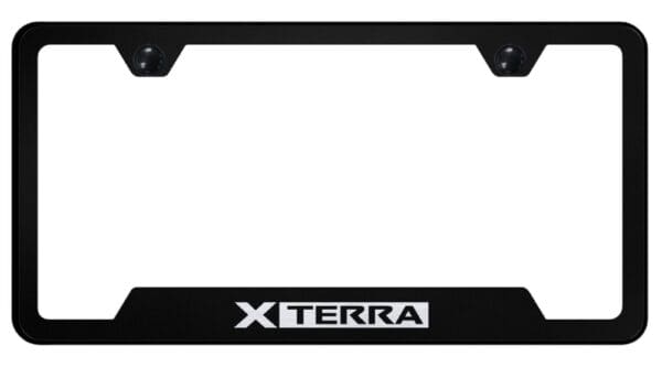 Nissan Xterra Laser Etched Logo Cut-Out License Plate Frame