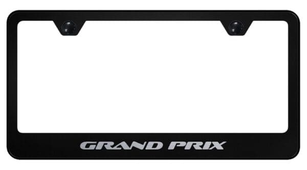 Pontiac Grand Prix Laser Etched Stainless Steel License Plate Frame