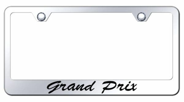 Pontiac Grand Prix Mirrored Chrome Stainless Steel License Plate Frame