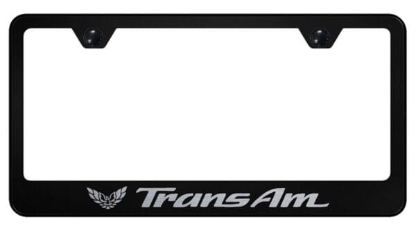 Pontiac Trans Am Laser Etched Stainless Steel License Plate Frame