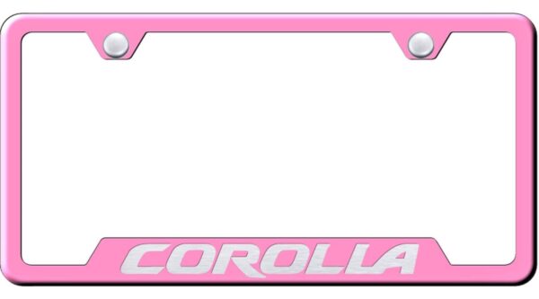 Toyota Corolla Logo Cut-Out License PLate Frame