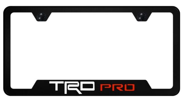 Toyota TRD PRO Logo Cut-Out License Plate Frame