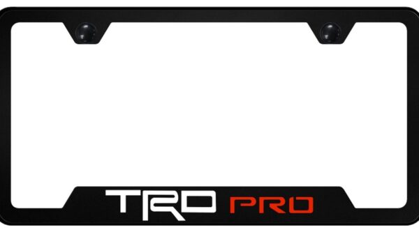 Toyota TRD PRO Logo Cut-Out License Plate Frame