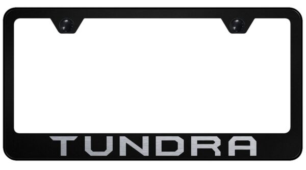 Toyota Tundra Laser Etched Logo License Plate Frame